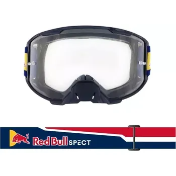 Příslušenství k helmě na motorku RED BULL SPECT brýle STRIVE, RedBull Spect (tmavě modré matné, plexi čiré) M150-923