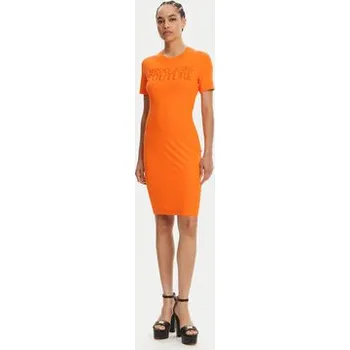 Dámské šaty Versace Jeans Couture Každodenní šaty 78HAOS04 Oranžová Slim Fit S