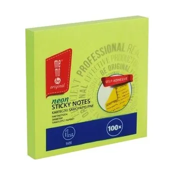 Set školních potřeb Bloczek samoprzylepny 75x75mm 100K neon MemoBe