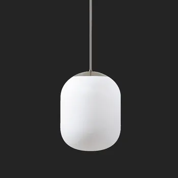 OSMONT TANIA P1 HP závěsné skleněné svítidlo nerez broušená / bílá IP40 3000 K 52W LED DALI (původní kód OS 62287) - OSMONT OS TAN62287