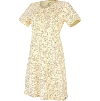 Dámské noční prádlo Little Angel Noční košile TISK KR tenká Outlast® - sv.žlutá kytičky Velikost: S