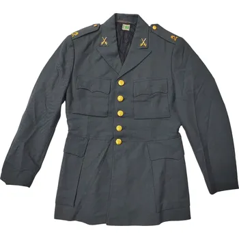 Dámské sako ARMÁDNÍ ORIGINÁL ŠVÉDSKO Sako pěší kavalérie M60 modré Švédsko Velikost: C 88