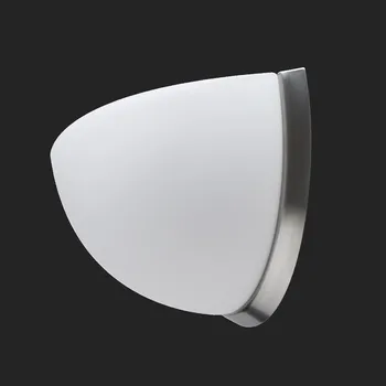 Nástěnné svítidlo OSMONT NELA DL3 nástěnné skleněné svítidlo nerez broušená / bílá IP43 4000 K 15W LED HF (původní kód OS 59964) - OSMONT OS NEL59964