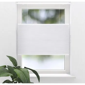 Žaluzie Plisé žaluzie denní SOLUNA dvouvrstvé bílá na stěnu/strop 100x240cm