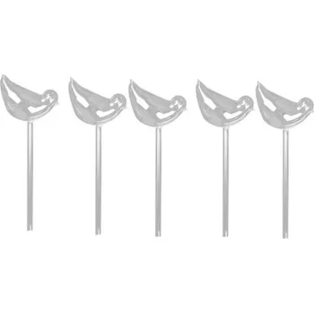 Zavlažovač Zahradní samozavlažovací zařízení ve tvaru ptáčka z průhledného PVC – sada 5 kusů