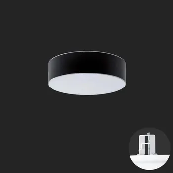 Koupelnové svítidlo OSMONT ERIS CV2 stropní/nástěnné skleněné polovestavné svítidlo bílá / bílo - černá IP44 2700-6500 K 18W LED (původní kód OS 63124) - OSMONT OS ERI63124