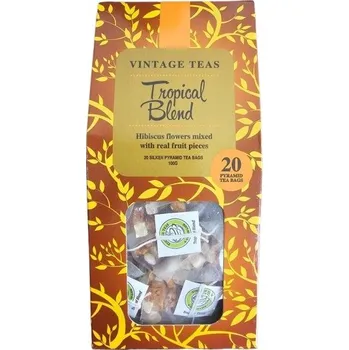 Vintage Teas čaj Tropické ovoce 20 pyramid 100 g (Pravý čaj v pyramidových sáčcích)