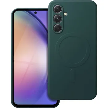 Náhradní kryt pro mobilní telefon Kryt Silikonový kryt Mag Cover s MagSafe Samsung Galaxy A54 Dark Green
