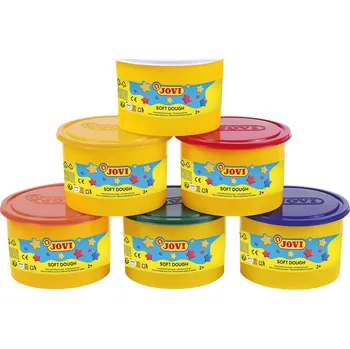 Modelovací hmota JOVI Blandiver měkká modelína 4x460g - 6 barev