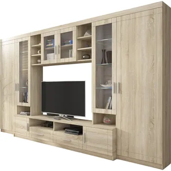 Obývací stěna MOB Porton (dub sonoma) (bez osvětlení)