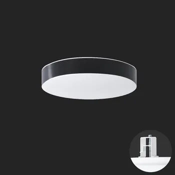 Koupelnové svítidlo OSMONT DELIA CV1 stropní/nástěnné plastové polovestavné svítidlo bílá / bílo - černá IP44 3000 K 14W LED nouzové kombinované 3 h (původní kód OS 69323) - OSMONT OS DEL69323