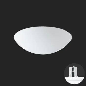 Koupelnové svítidlo OSMONT AURA V10 stropní/nástěnné skleněné polovestavné svítidlo bílá IP44 4000 K 20W LED HF nouzové kombinované 3 h (původní kód OS 68606) - OSMONT OS AUR68606