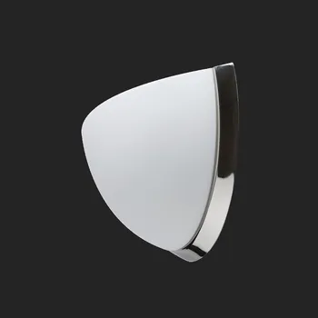 Nástěnné svítidlo OSMONT NELA DL2 nástěnné skleněné svítidlo nerez leštěná / bílá IP43 60W E27 HF (původní kód OS 44581) - OSMONT OS NEL44581