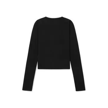 Dámský svetr La Mania Svetr FABIO Černá Classic Fit 34