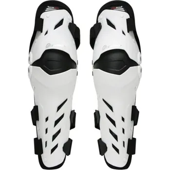 Motocyklový chránič kolene a holeně Motocyklové a cyklistické chrániče kolen 43,5 x 15,5 cm Sada PVC kolenních sliderů Odolné ochranné pomůcky proti nárazu na motorku i kolo bílá