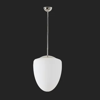 OSMONT ASTRA P závěsné skleněné svítidlo nerez leštěná / bílá IP40 150W E27 (původní kód OS 45480) - OSMONT OS AST45480