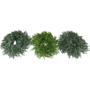 Věnec Maják Věnec 29cm eukalypt drobné kvítky