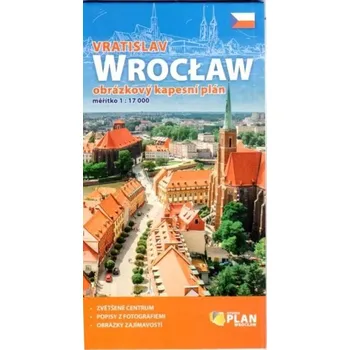 Literární cestopis Plan kieszonkowy rysunkowy - Wrocław 1:17000 w.cz - praca zbiorowa