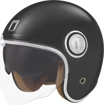 Helma na motorku Otevřená helma na motorku NOX PREMIUM Heritage matná černá S