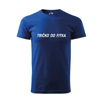 Pánské tričko Tričko s potiskem Tričko do fitka: modré 4XL
