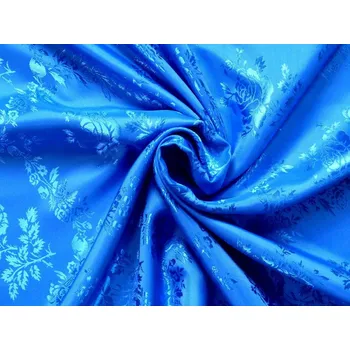 žakárová podšívka poly 604 modrá