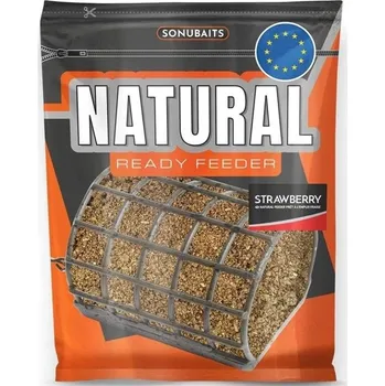 Nástraha SONUBAITS - Krmítková směs Natural Ready Feeder 750g, Strawberry