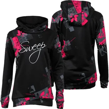 Dámská mikina SWEEP SWJ052 černá/růžová M