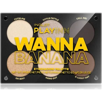 Paletka dekorativní kosmetiky Inglot PlayInn Eyeshadow Palette paletka očních stínů odstín Wanna Banana 8 g