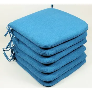 Podsedák Sedák 40x40 cm látka tyrkysový melír - set 6 kusů