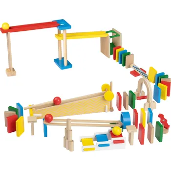Kuličková dráha Playtive Dřevěná kuličková dráha (domino)