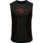 Pánské funkční scampolo černá/červená Bamboo Ultra - Červená / XL