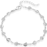 Beneto Stylový stříbrný náramek s lístečky AGB633/21 + 2 měsíce na vrácení zboží