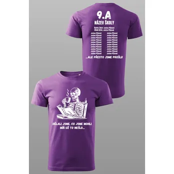 Absolventské tričko Dělali jsme, co jsem mohli Barva: Fialová, Velikost: 2XL