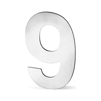 Dveřní kování AC-T SERVIS Fasádní číslice nerez - 0 až 9 Fasádní čislice: 9