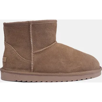 Dámská zimní obuv Weinbrenner dámské zimní kožené válenky s kožíškem pískové, vel. 41