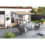 Sunfun Kazetová markýza Elba, antracitová/béžová, šířka: 3,5 m, výsuv: 3 m 353GMOBEI529