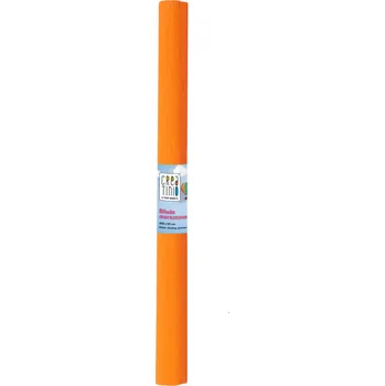 Papír krepový Creatino 50 x 200 cm, tmavě oranžový