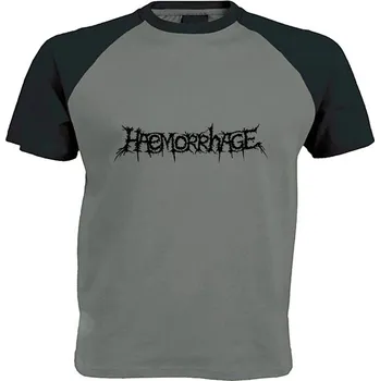 Pánské tričko šedo černé triko Haemorrhage