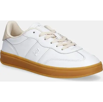 Pánská obuv Kožené tenisky Tommy Hilfiger TH PREMIUM HERITAGE SNEAKER FW0FW08755 bílá 00X, EUR 39