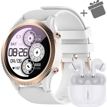 Chytré hodinky Chytré hodinky Carneo ATHLETE GPS - zlaté + sluchátka