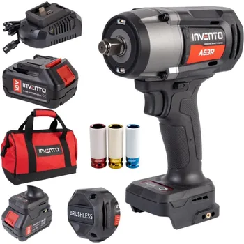 INVENTO A63R 2 x 4 Ah + nabíječka, hlavice