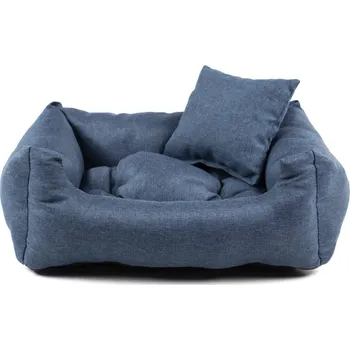 Pelíšek pro psa Vsepropejska Lux nadýchaný pelech pro psa Barva: Tmavě-modrá, Rozměr (cm): 55 x 45