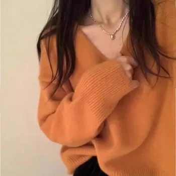 Dámský svetr Dámský svetr BF038 Velikost: S, Barva (Varianta): Pumpkin yellow