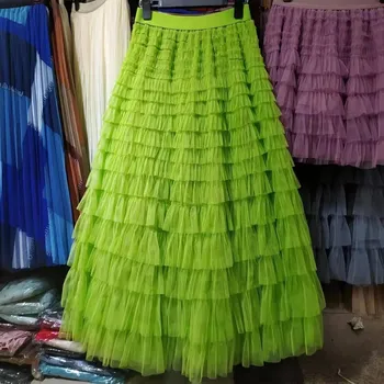 Dámská sukně Dámská sukně BF124 Velikost: L, Barva (Varianta): Zelená