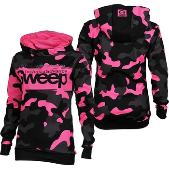 Dámská mikina SWEEP SWJ025 černá – růžová S