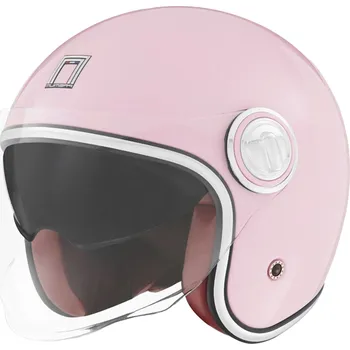 Helma na motorku Otevřená helma na motorku NOX PREMIUM Heritage pastelově růžová S