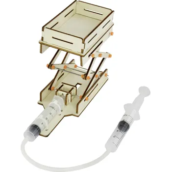 Dřevěná hračka Sol Expert 19570 pneumatischer Scherenhublift řemesla, pneumatika stavebnice, od 14 let