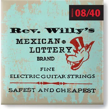 Struna pro kytaru a smyčcový nástroj Dunlop Billy Gibbons Custom Rev Willy's Guitar Strings 8-40 + prodloužená záruka 3 roky