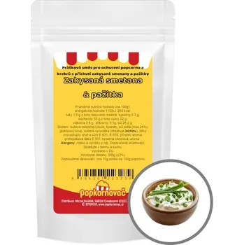 Popcorn Příchuť na popcorn a krekry Zakysaná smetana & pažitka (200g)