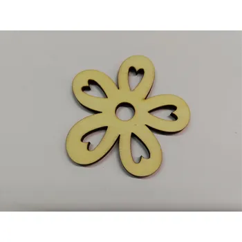 Dřevěná hračka Dřevěný výřez květinka č.2